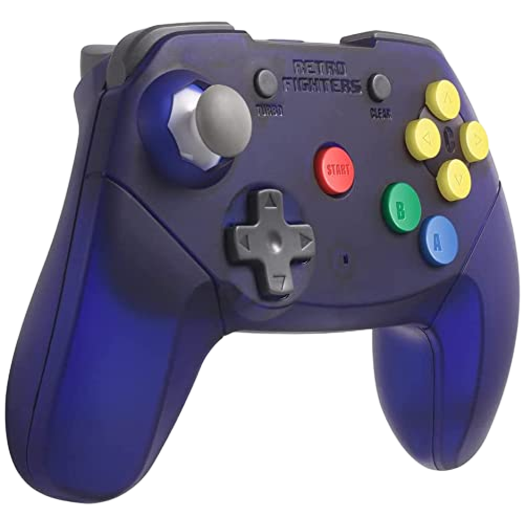 RETRO FIGHTERS Brawler64 Wireless コントローラー - N64専用・次世代アナログスティック・メモリパック対応・超高速ターボ機能搭載・パープル