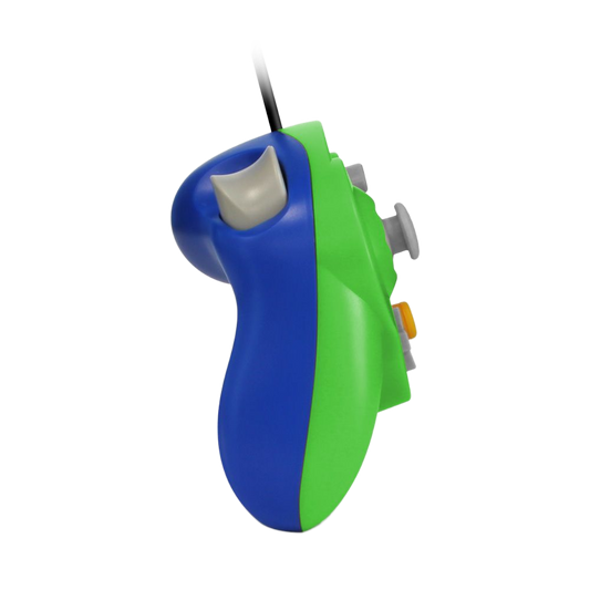 CirKa 有線コントローラー グリーン/ブルー|GameCube/Wii用 振動機能搭載 デュアルアナログスティック【どれでも2個まとめ買いで送料無料対象商品】