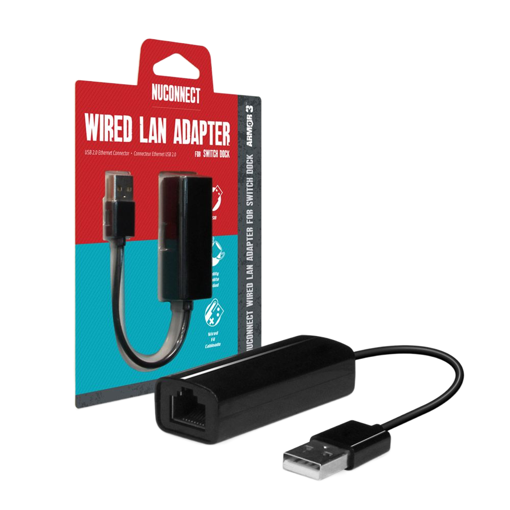 Armor3 NuConnect™ Wired LAN Adapter – Nintendo Switch® / PC / Mac