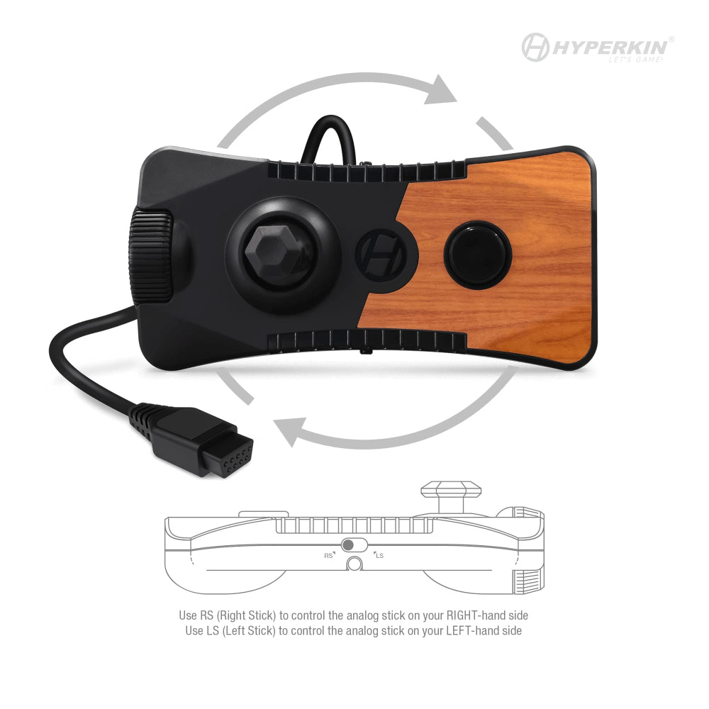 Hyperkin Ranger プレミアム 有線ゲームパッド – ATARI 2600 / Retron 77 互換 レトロゲーム対応モダンスタイルコントローラ