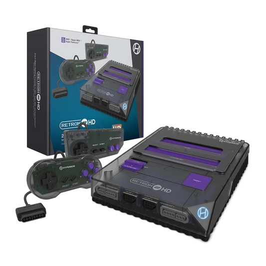 Hyperkin RetroN 2 HD ゲーミングコンソール|NES® / Super NES® / Super Famicom™対応|720p HDMI出力対応|スペースブラック|
