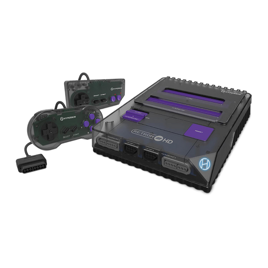 Hyperkin RetroN 2 HD ゲーミングコンソール|NES® / Super NES® / Super Famicom™対応|720p HDMI出力対応|スペースブラック|