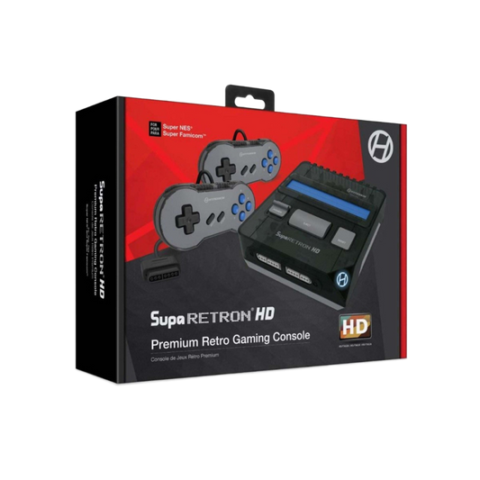 HYPERKIN SupaRetroN HD ゲーミングコンソール|スーパーファミコン™ & SNES対応|1080p HDMI出力・4:3&16:9切替機能|クラシックコントローラー付属|レトロゲーム互換機 (ブラック)