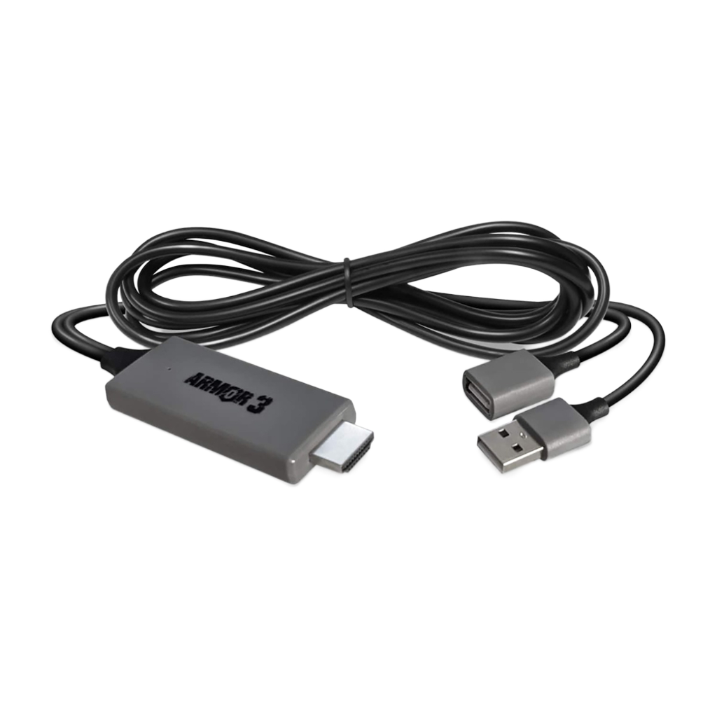 Armor3 3-in-1 HDMIアダプター|Lightning / USB Type-C / Micro USB対応|スマートフォンやタブレットの映像をHDTVに出力|Armor3製 変換ケーブル