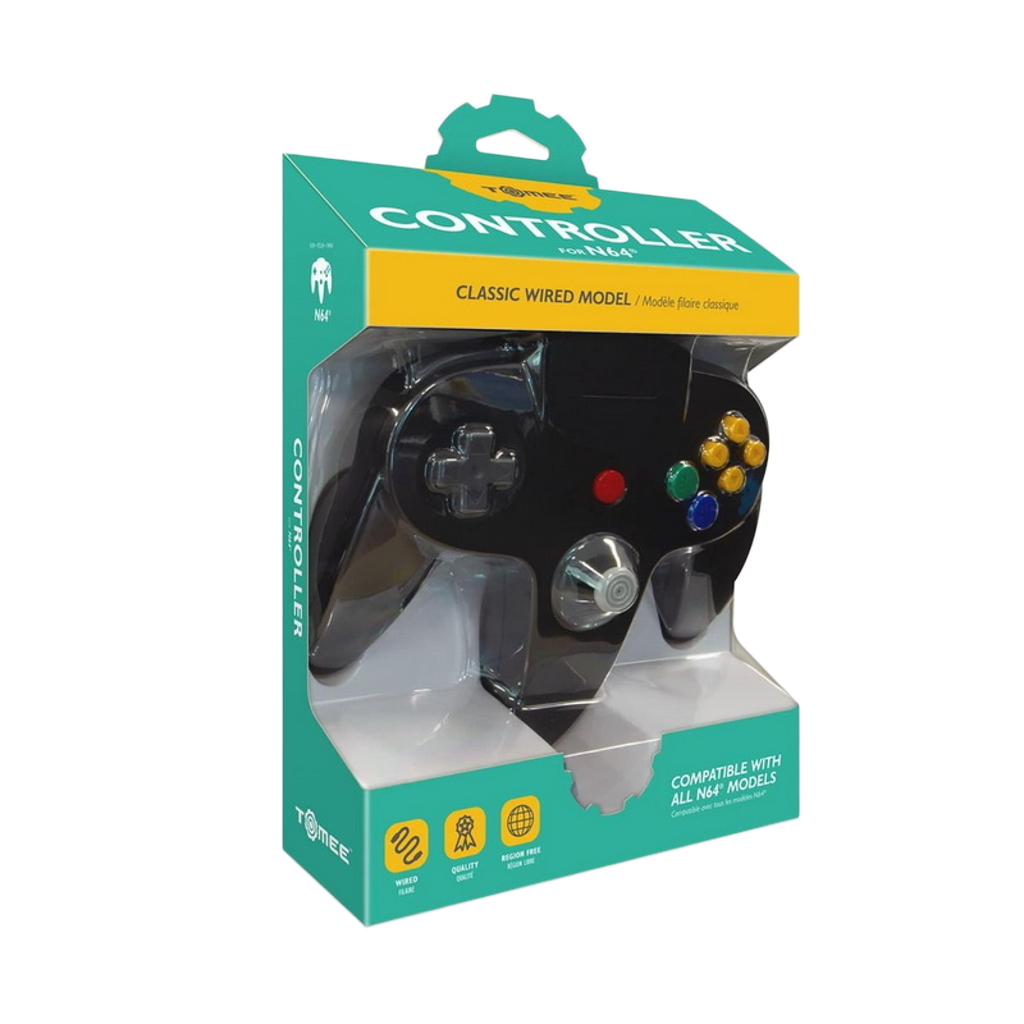 Tomee N64®専用有線コントローラ【Black】