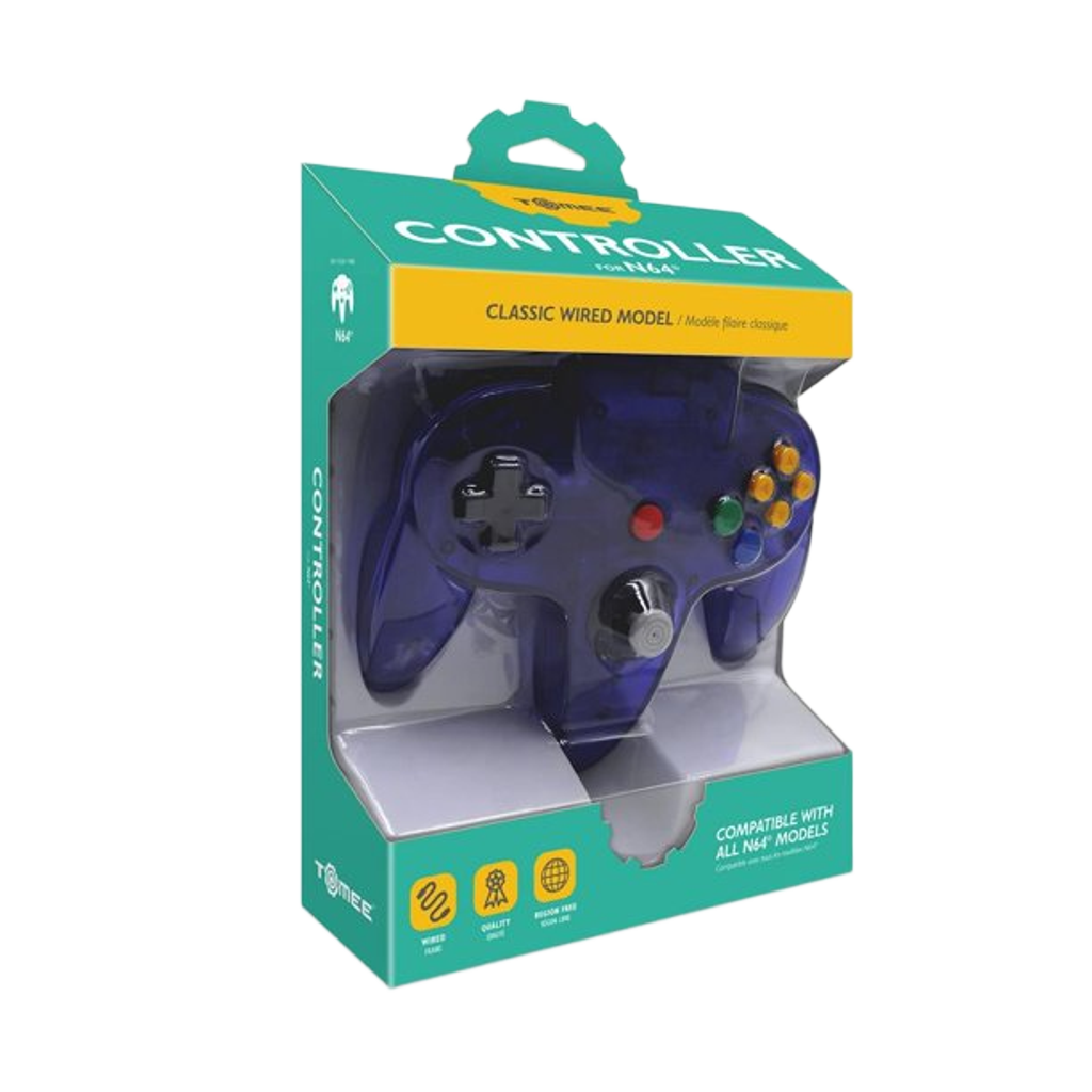 Tomee N64®専用有線コントローラ【Grape】