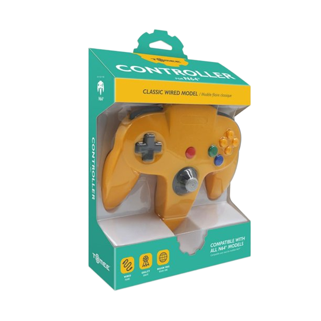 Tomee N64®専用有線コントローラ【Yellow】