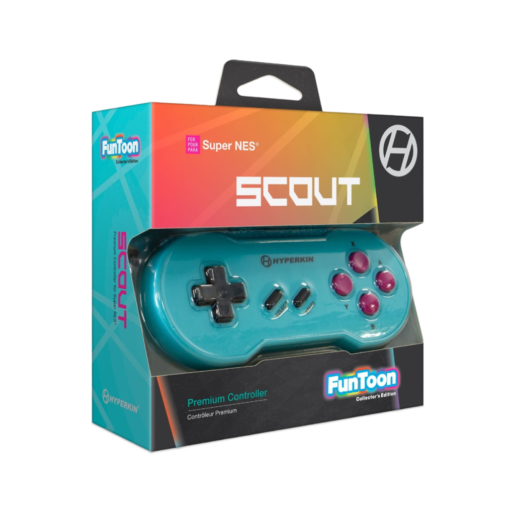 HYPERKIN "SCOUT" SFC®/SNES®専用有線コントローラー Hyper Beachカラー【全3色】