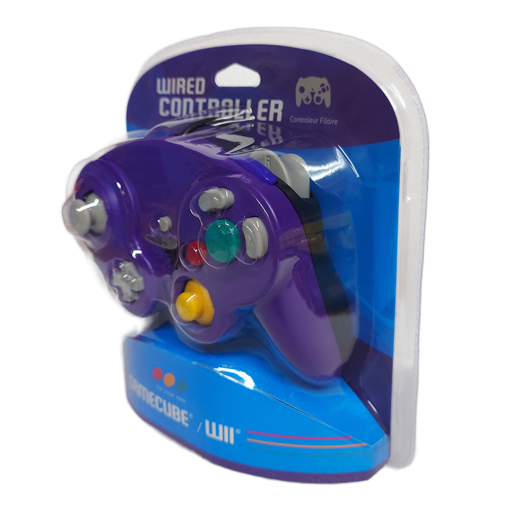 CirKa 有線コントローラー パープル/ブラック|GameCube/Wii用 振動機能搭載 デュアルアナログスティック【どれでも2個まとめ買いで送料無料対象商品】