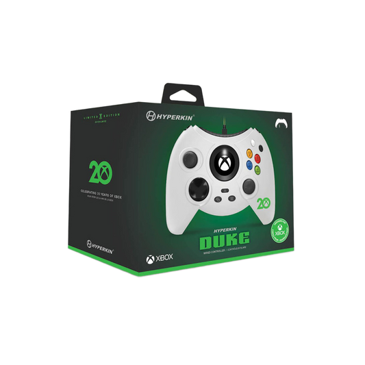 Hyperkin Duke 有線コントローラー Xbox Xbox Series X|S/One/Windows 10/11対応 公認ライセンス品 初代Xbox起動アニメ再生LCD搭載 ホワイト