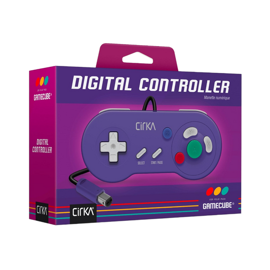 Hyperkin Cirka™ デジタルコントローラー for Nintendo GameCube™ (GC) - パープル | レトロゲームアクセサリー | Wii™互換 対応 | 高品質サードパーティ製コントローラー【どれでも2個まとめ買いで送料無料対象商品】