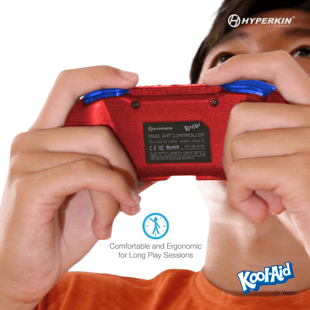 Hyperkin 限定版 ピクセルアート Bluetooth ワイヤレスゲームコントローラー|公式クールエイド(オー・イェー)エディション