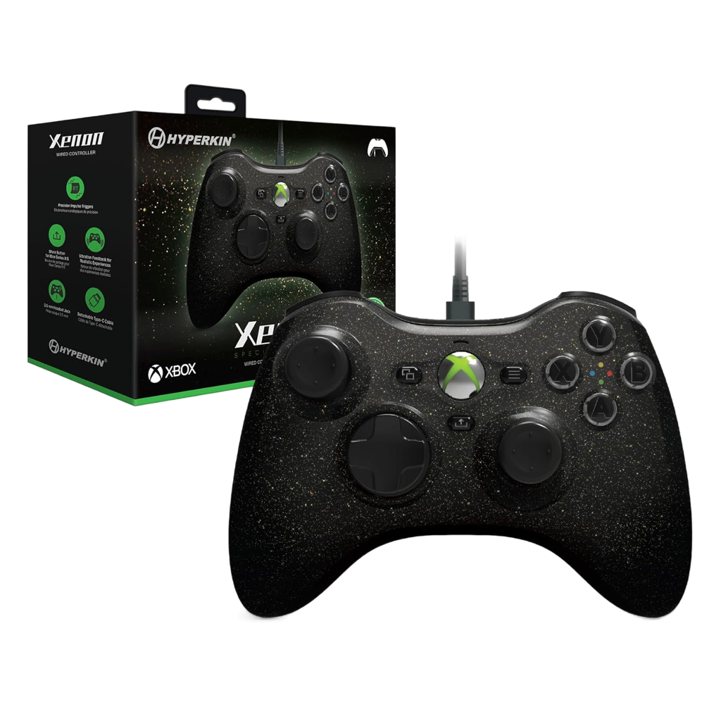 Hyperkin Xenon Wired Controller(ハイパーキン ゼノン 有線コントローラー)|Xbox One/Xbox Series X・S/Windows10・11対応 Xbox公式ライセンス取得 着脱式USB Type-Cケーブル 3.5mmヘッドセットジャック搭載 高精度インパルストリガー 振動フィードバック 全5色