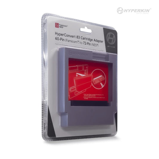 Hyperkin HyperConvert 83/60ピン Famicom® to NES® カートリッジ変換アダプター|日本版ファミコン用ゲームをNES®本体でプレイ可能に|レトロゲーム互換アクセサリー