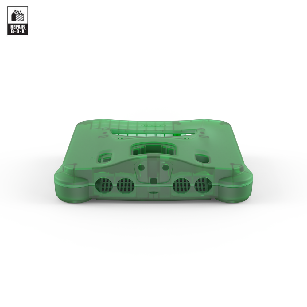 Hyperkin RepairBox カスタムカラー外装シェル グリーン|N64™本体用交換ケースキット|レトロゲーム機の修理・カスタマイズに最適|ネジ・イジェクトパーツ付きフルセット【全3色】