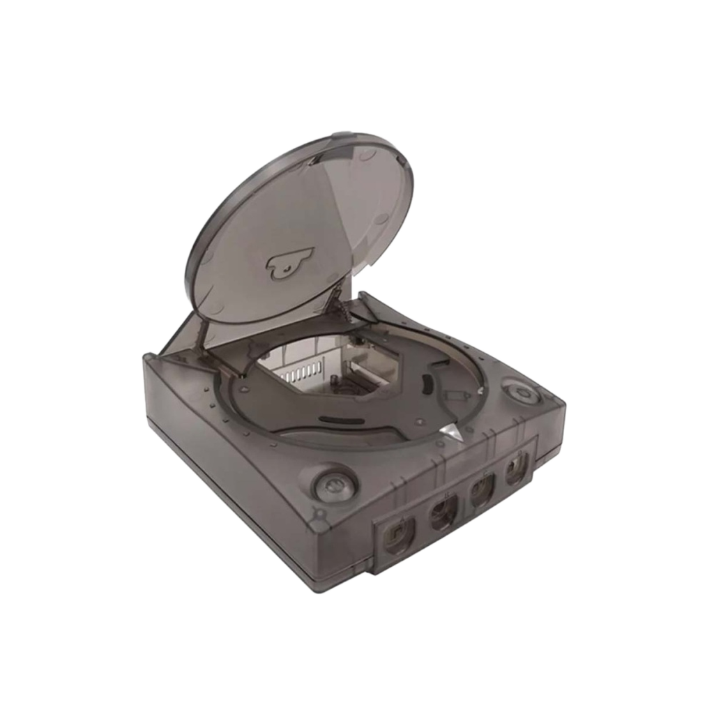 Hyperkin RepairBox カスタムカラー外装シェル スモークグレー|SEGA Dreamcast™本体用 交換ケースセット|レトロゲーム機の修理・カスタマイズに|ネジ・ボタン付きフルパッケージ【全2色】