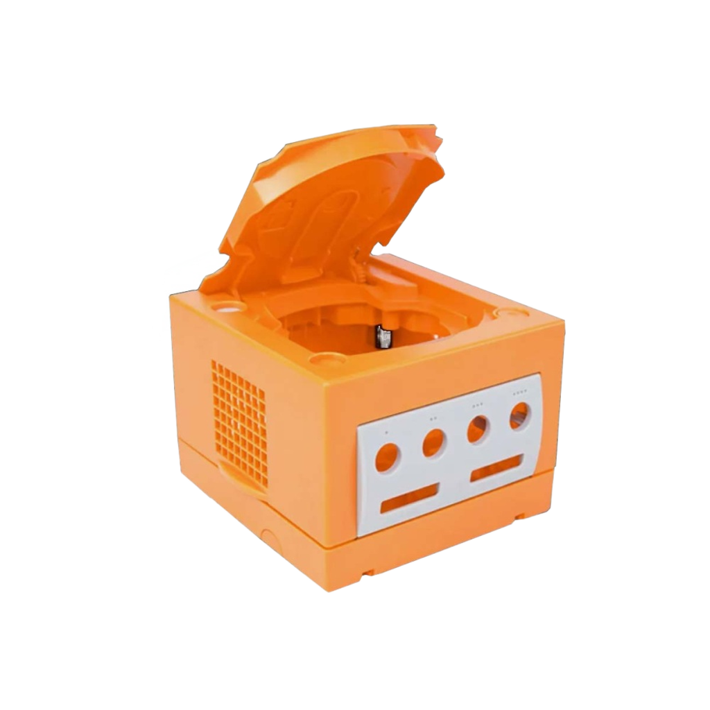 Hyperkin RepairBox カスタムカラーシェル オレンジ for GameCube™|交換用 外装ケース|レトロゲーム機 本体カスタマイズ・修理用|ネジ・パーツ付きフルセット【全3色】