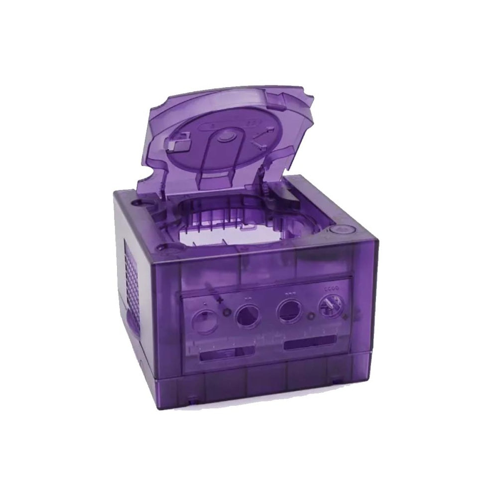Hyperkin RepairBox カスタムカラーシェル パープル for GameCube™|交換用 外装ケース|レトロゲーム機 本体カスタマイズ・修理用|ネジ・パーツ付きフルセット【全3色】