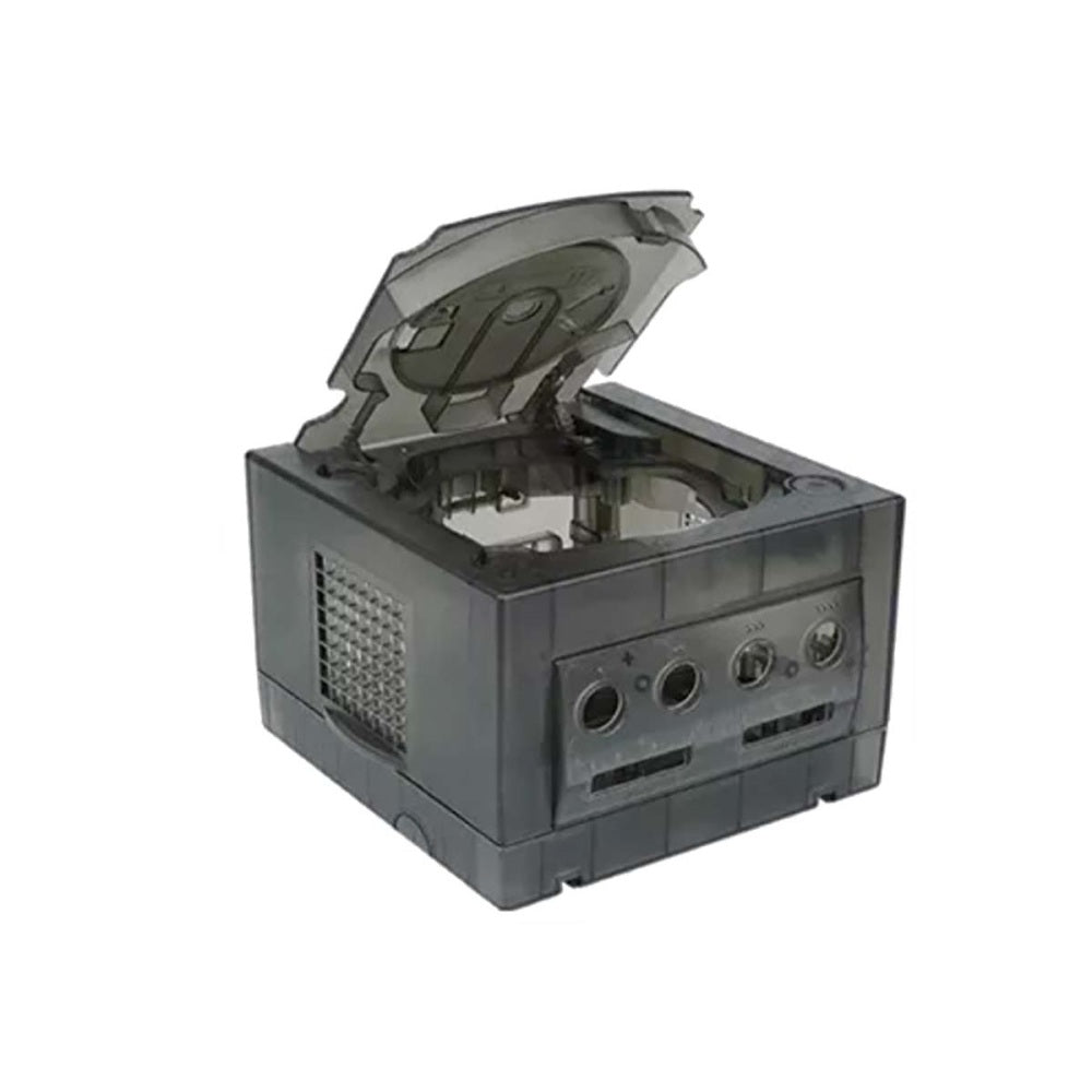 Hyperkin RepairBox カスタムカラーシェル スモークグレー for GameCube™|交換用 外装ケース|レトロゲーム機 本体カスタマイズ・修理用|ネジ・パーツ付きフルセット【全3色】