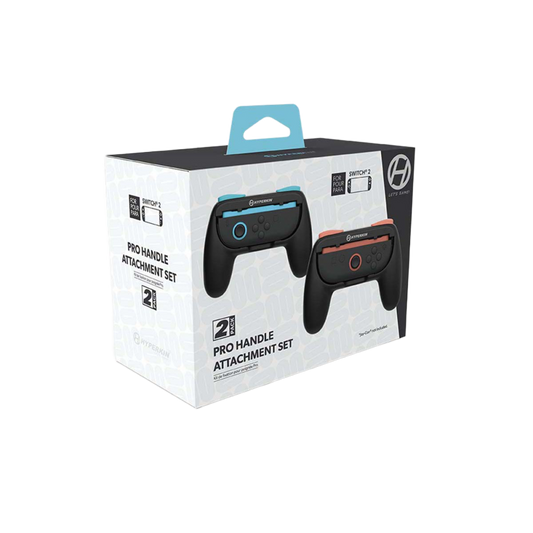 Hyperkin Proハンドルアタッチメント2個セット Nintendo Switch 2 Joy-Con専用 ブラック|グリップ強化で快適操作&長時間プレイに最適なアクセサリー