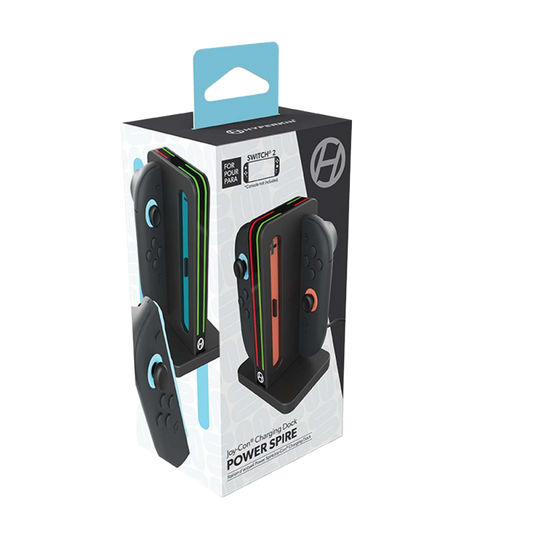 Hyperkin Power Spire Joy-Con 充電ドック Nintendo Switch 2 対応|最大4台同時充電&インジケーター搭載 スタイリッシュな縦型スタンド設計