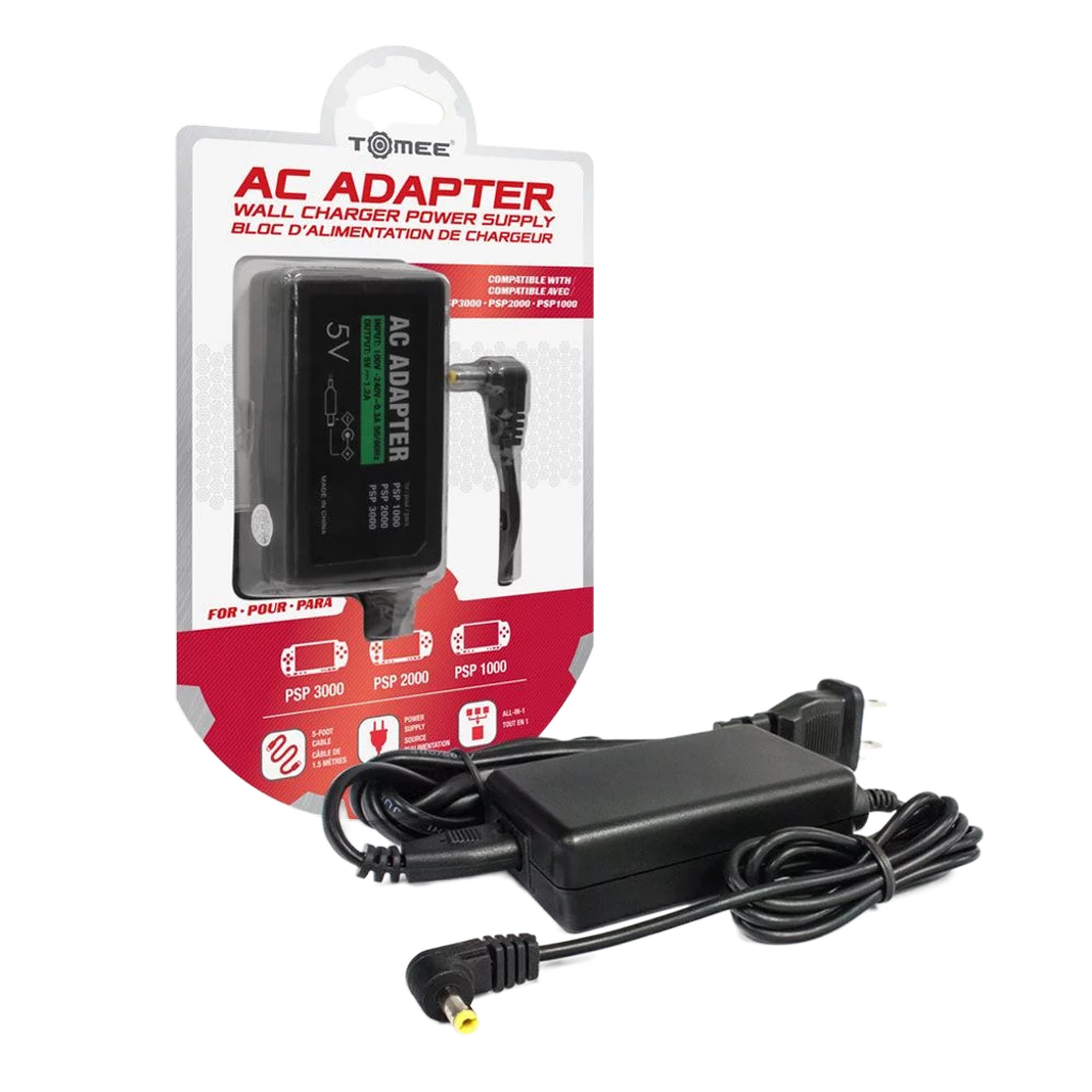Tomee PSP®対応 ACアダプター – PSP 1000 / 2000 / 3000 高品質充電