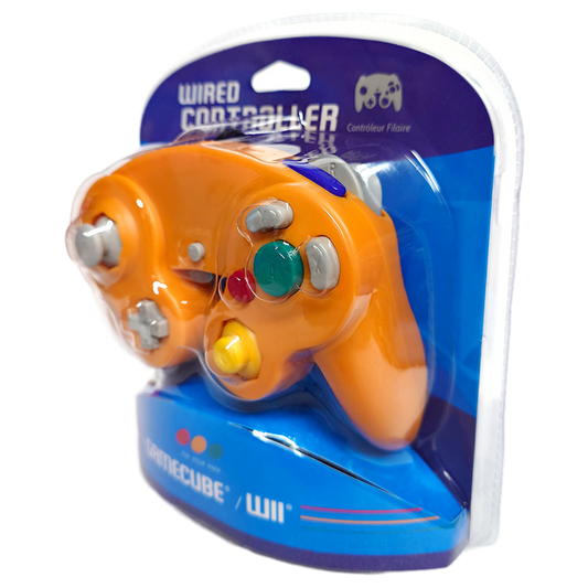 CirKa 有線コントローラー オレンジ|GameCube/Wii用 振動機能搭載 デュアルアナログスティック【どれでも2個まとめ買いで送料無料対象商品】