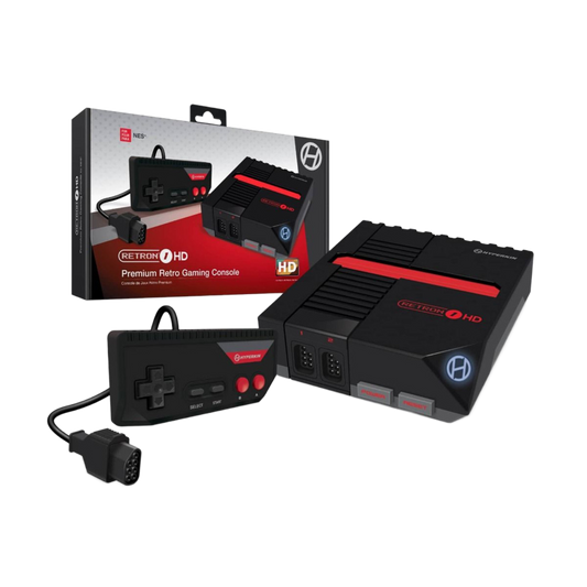 Hyperkin RetroN 1 HD ゲーミングコンソール|NES®(NTSC/PAL)カートリッジ対応|720p HDMI出力|16:9/4:3切替可能|クラシックコントローラー付属|ブラック