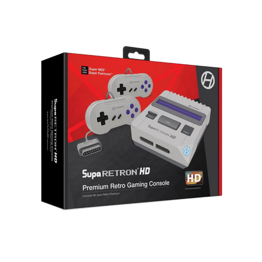 HYPERKIN SupaRetroN HD ゲーミングコンソール|スーパーファミコン™ & SNES対応|1080p HDMI出力・4:3&16:9切替機能|クラシックコントローラー付属|レトロゲーム互換機 (グレー)