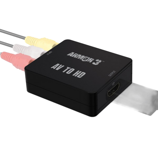 Armor3 NuScope コンバーターボックス AV to HDMI|RCA信号をHDMIに変換|レトロゲーム機・VHS・DVDプレーヤーをHDテレビで表示