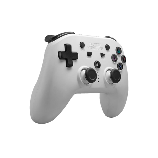 RETRO FIGHTERS Defender Bluetooth ワイヤレスコントローラー ホワイト - PS3/PS4/PC対応、6軸モーションセンサー、圧力認識型ボタン、バイブレーション・ターボ機能搭載、USB Type-C充電ケーブル付属