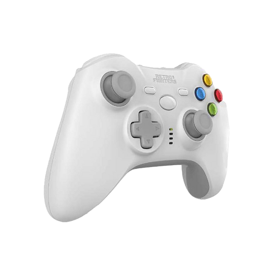 Retro Fighters Hunter 360 ワイヤレスコントローラー PC / Xbox 360 対応 ホールエフェクトセンサー搭載 2.4GHz 無線 USB-C充電 ドリフト防止 ホワイト