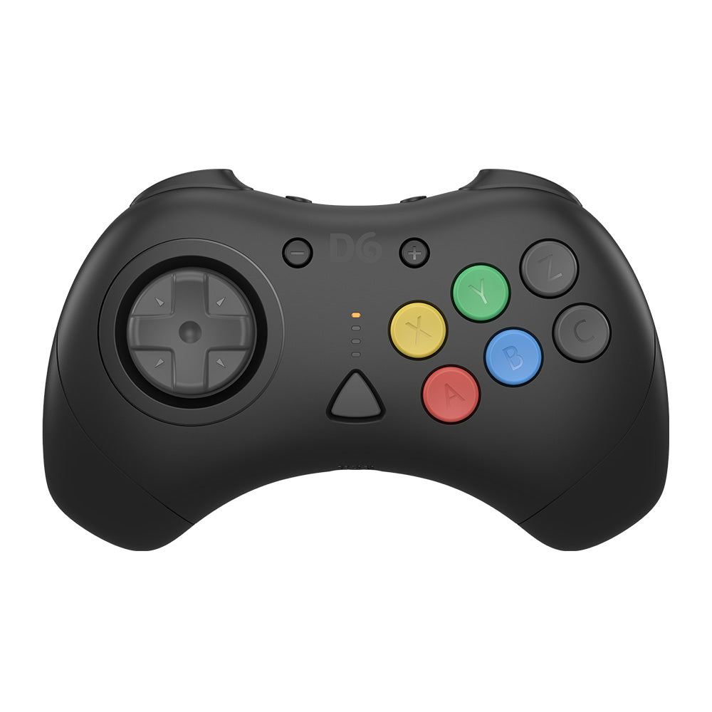 【発売中!】D6 Wireless Controller for Dreamcast™【ブラック】– 究極の6ボタンワイヤレスコントローラー!次世代ワイヤレス技術 × クラシックな操作性!レトロゲーマー必見の必携アイテム!