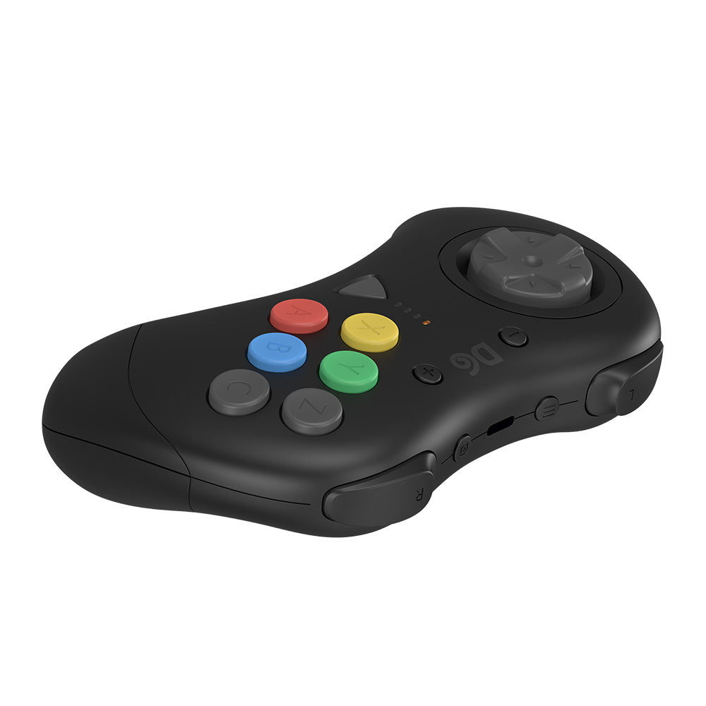 【発売中!】D6 Wireless Controller for Dreamcast™【ブラック】– 究極の6ボタンワイヤレスコントローラー!次世代ワイヤレス技術 × クラシックな操作性!レトロゲーマー必見の必携アイテム!