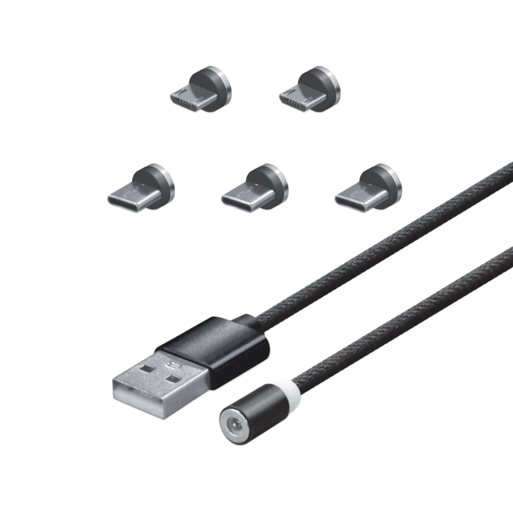 Hyperkin Armor3™ マグネット式充電ケーブルセット ブラック(USB Type-C & Micro USB) – 6ピース