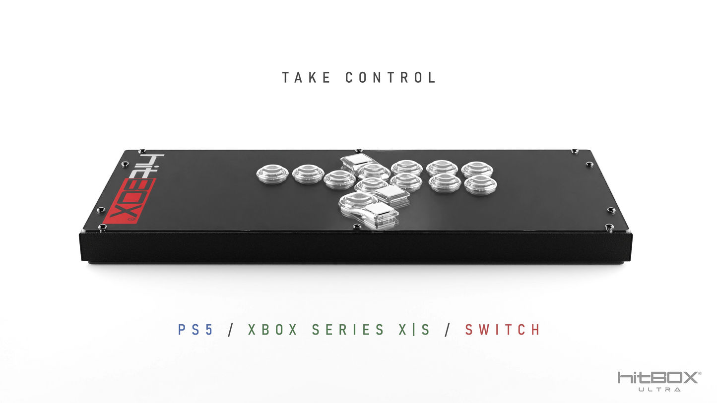 HitBox Ultra コントローラ 高精度入力対応 格闘ゲーム専用 コントローラ | PlayStation 5 / Xbox Series X/S / Switch2 / PC/Steam 対応 | プロゲーマー推奨 デザイン | ヒットボックス公式製品【送料無料】【国内出荷】