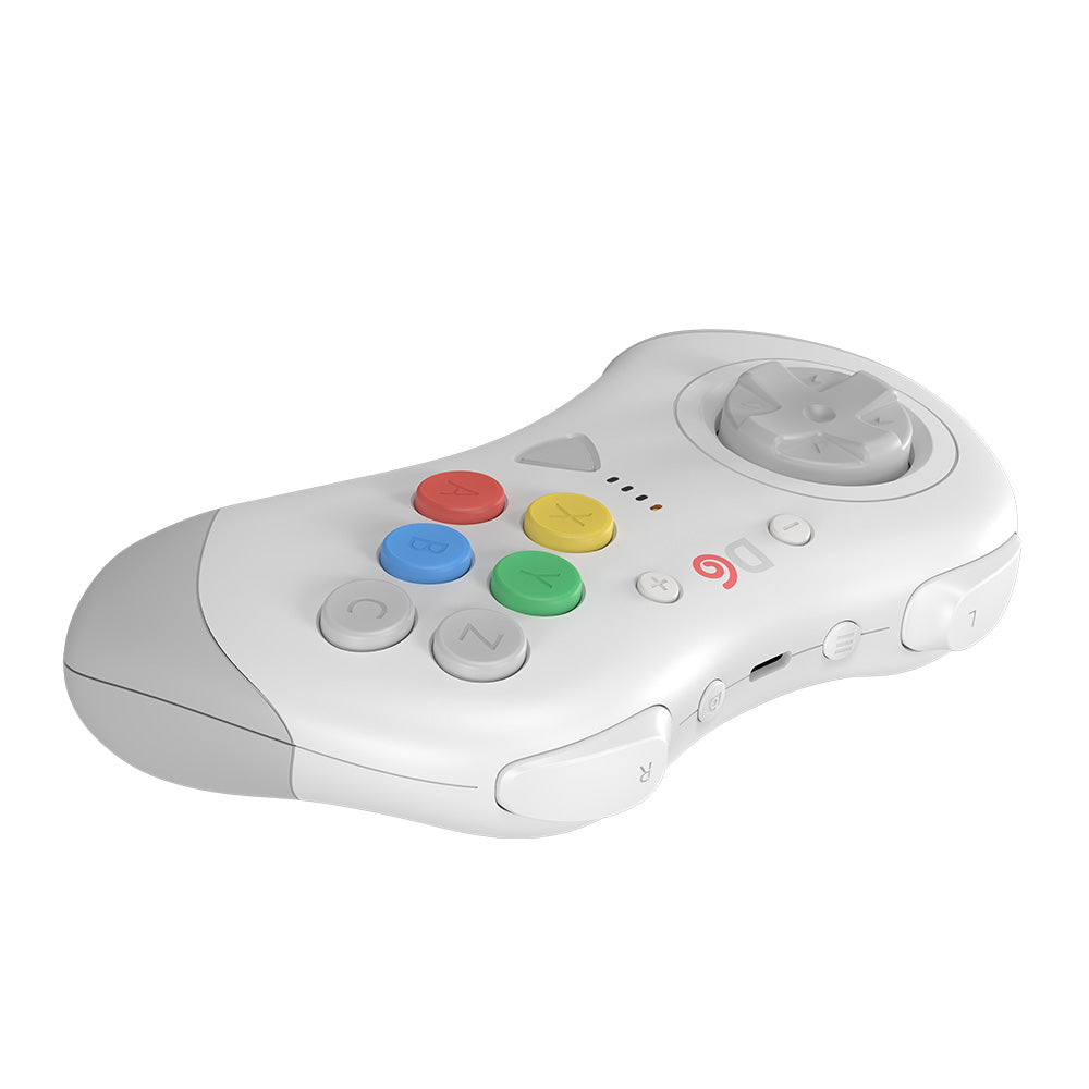 【在庫あり/発売中!】D6 Wireless Controller for Dreamcast™【ホワイト】– 究極の6ボタンワイヤレスコントローラー!次世代ワイヤレス技術 × クラシックな操作性!レトロゲーマー必見の必携アイテム!