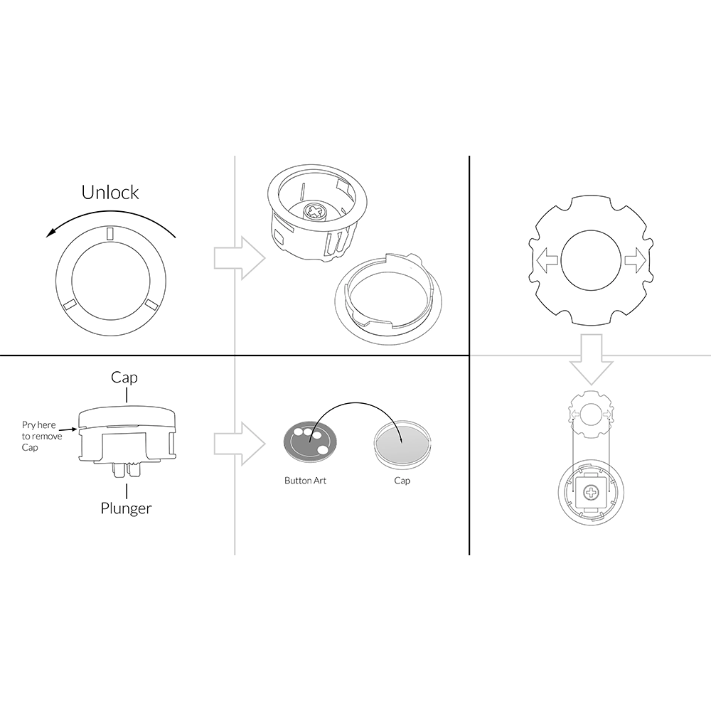 Hit Box Custom C.O.M.B.O. ボタン – 高速&静音アーケードボタン|速度・色・操作感を自由にカスタマイズ【送料無料対象商品】