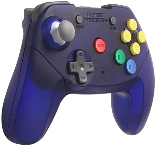 RETRO FIGHTERS Brawler64 Wireless コントローラー - N64専用・次世代アナログスティック・メモリパック対応・超高速ターボ機能搭載・パープル