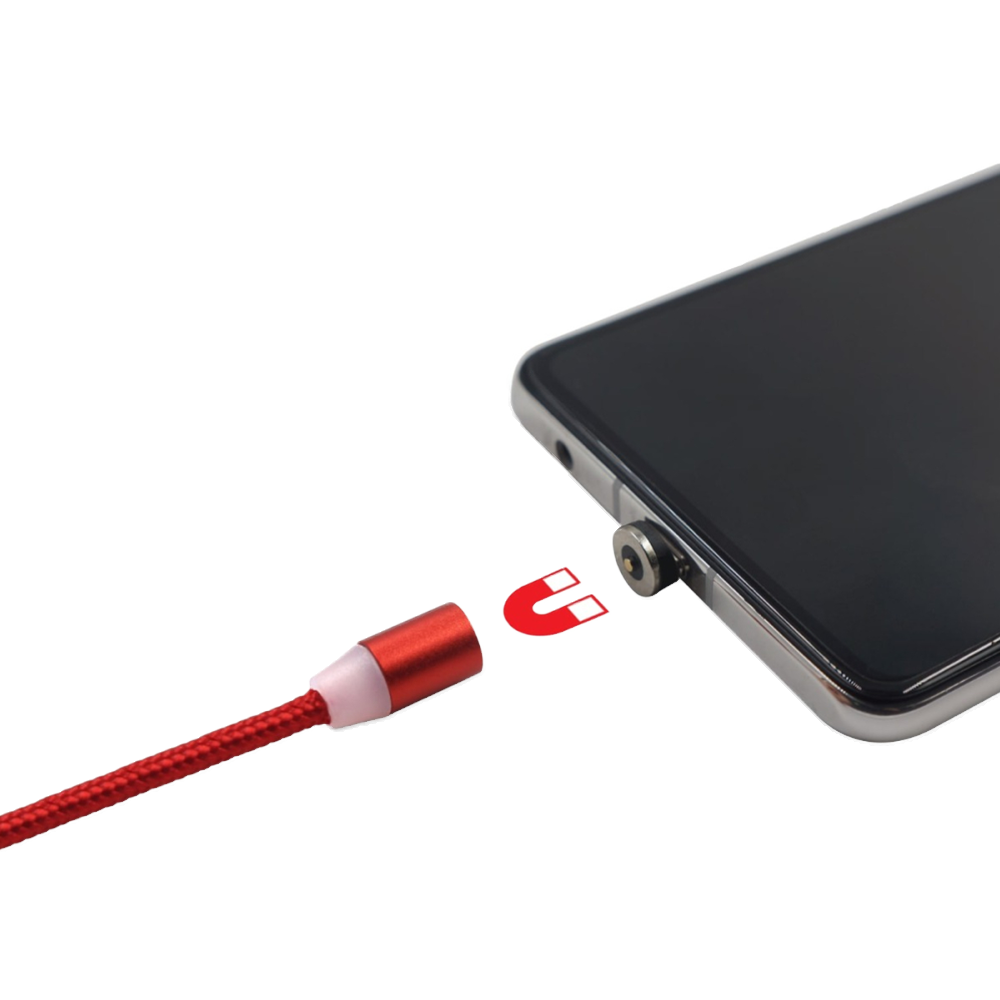 Hyperkin Armor3™ マグネット式充電ケーブルセット レッド(USB Type-C & Micro USB) – 6ピース