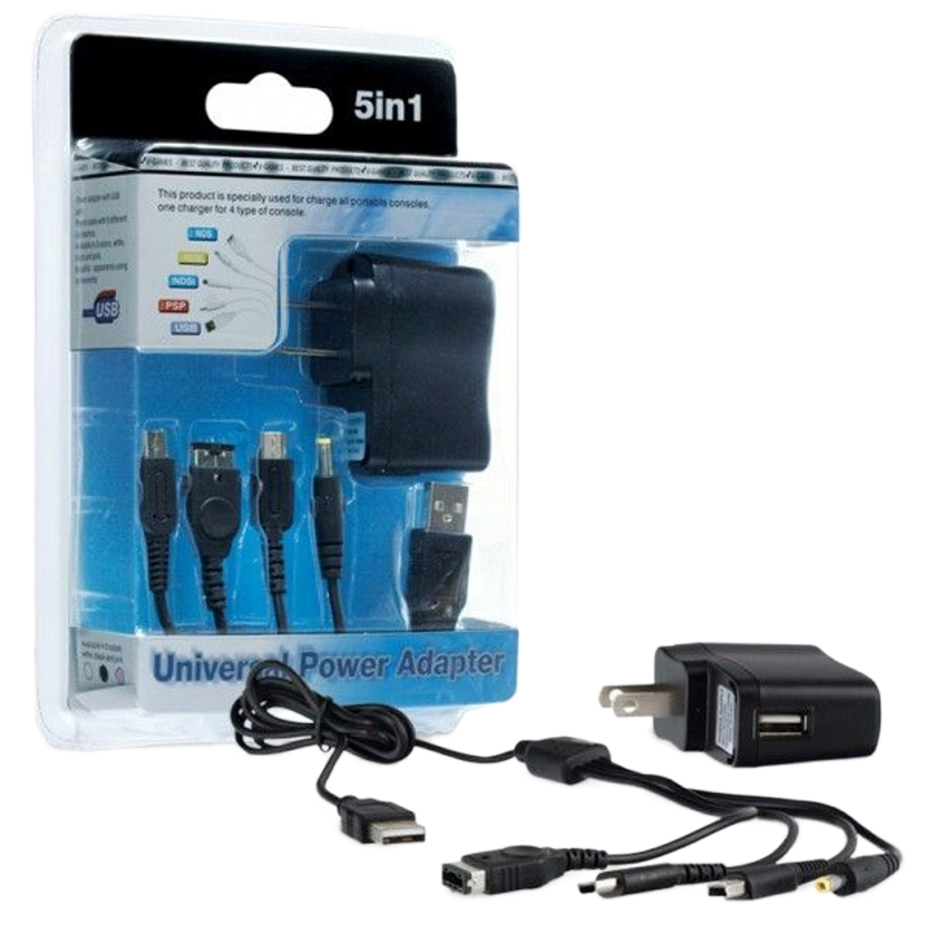 Hyperkin 5-in-1 ユニバーサルパワーアダプター – DS™ / DS Lite™ / DSi™ / PSP™ / USB対応