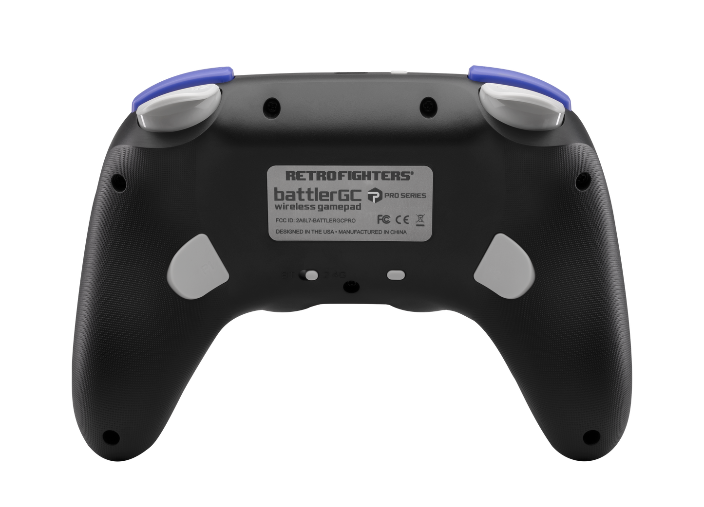 RETRO FIGHTERS BattlerGC Pro ワイヤレスコントローラー|Nintendo GameCube®・Switch®・Wii®・PC対応|デュアルワイヤレス(2.4GHz & Bluetooth)|ホールエフェクトスティック & Kailh®スイッチ搭載|ブラック