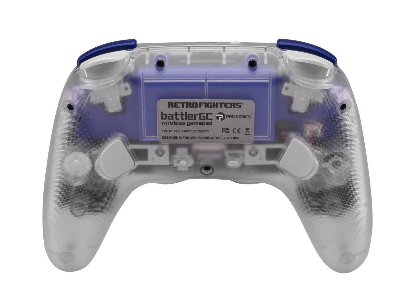 RETRO FIGHTERS BattlerGC Pro ワイヤレスコントローラー|Nintendo GameCube®・Switch®・Wii®・PC対応|デュアルワイヤレス(2.4GHz & Bluetooth)|ホールエフェクトスティック & Kailh®スイッチ搭載|限定版クリスタルカラー