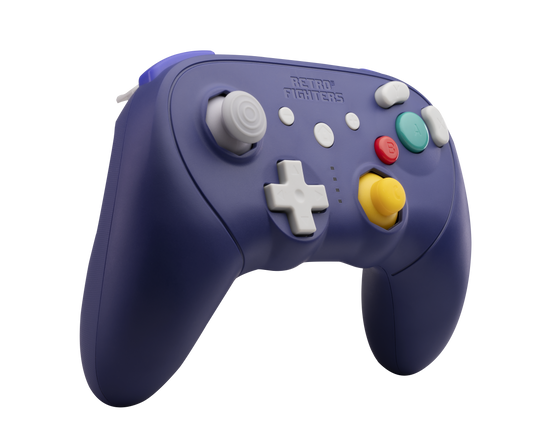 RETRO FIGHTERS BattlerGC Pro ワイヤレスコントローラー|Nintendo GameCube®・Switch®・Wii®・PC対応|デュアルワイヤレス(2.4GHz & Bluetooth)|ホールエフェクトスティック & Kailh®スイッチ搭載|パープル