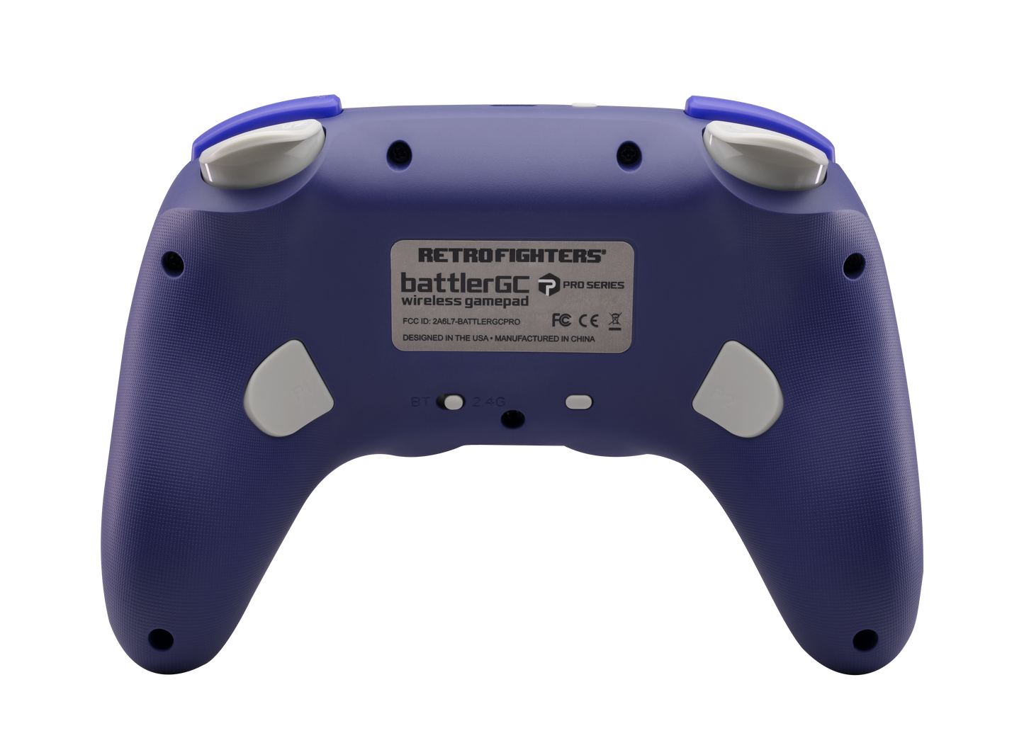 RETRO FIGHTERS BattlerGC Pro ワイヤレスコントローラー|Nintendo GameCube®・Switch®・Wii®・PC対応|デュアルワイヤレス(2.4GHz & Bluetooth)|ホールエフェクトスティック & Kailh®スイッチ搭載|パープル
