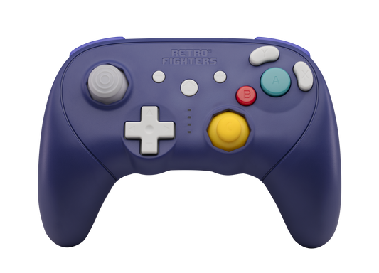 RETRO FIGHTERS BattlerGC Pro ワイヤレスコントローラー|Nintendo GameCube®・Switch®・Wii®・PC対応|デュアルワイヤレス(2.4GHz & Bluetooth)|ホールエフェクトスティック & Kailh®スイッチ搭載|パープル
