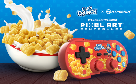 Hyperkin製 限定版 Cap'n Crunch公式ライセンス取得 ピクセルアート ワイヤレス Bluetooth コントローラー