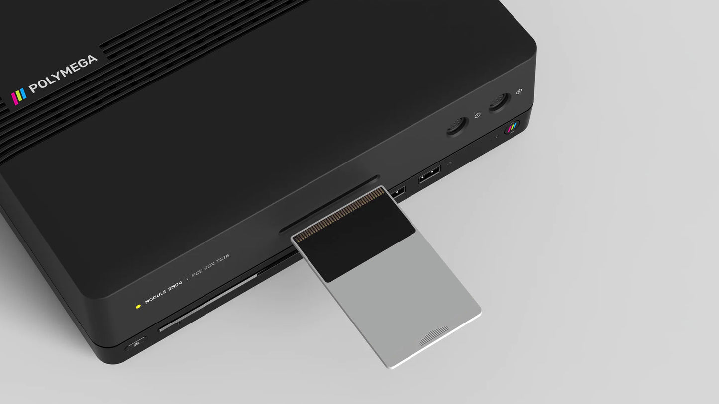 Polymega EM04 モジュール + 専用有線コントローラ セット / Module Set EM04 TurboGrafx 16 Universal Black PM-EM04-01 PCエンジン・TurboGrafx 16 専用互換機【別途本体が必要です】