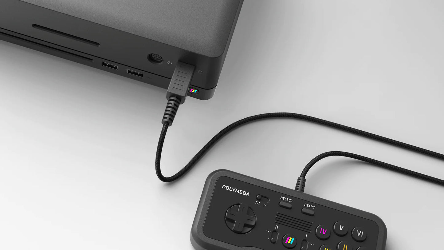 Polymega EM04 モジュール + 専用有線コントローラ セット / Module Set EM04 TurboGrafx 16 Universal Black PM-EM04-01 PCエンジン・TurboGrafx 16 専用互換機【別途本体が必要です】