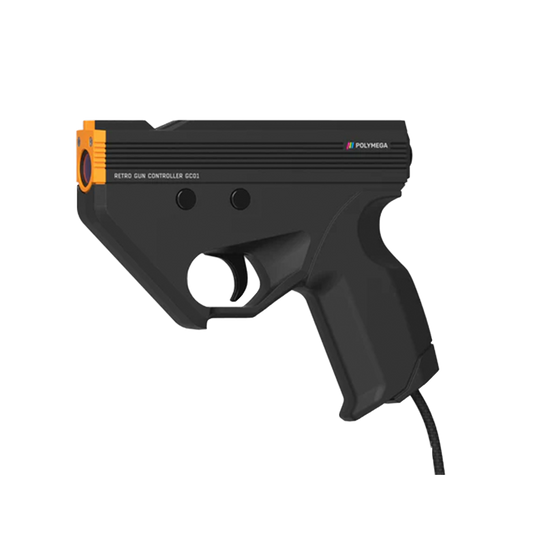 Polymega GC01 ガンコントローラー|Sinden方式オプティカル・トラッキング採用|Saturn/PS1/SNES/MD/NES ライトガン対応|※Polymega専用|アナログスティック搭載・約2.4mケーブル【送料無料/国内発送】【予約品】
